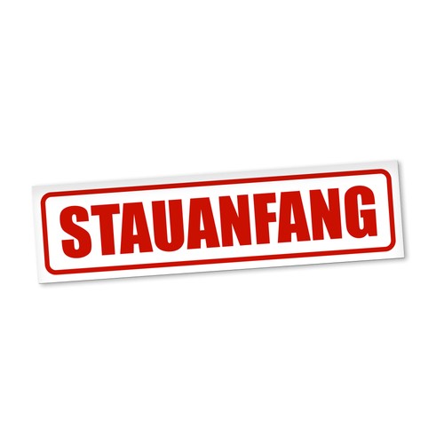 Stauanfang magnetschild auto - magnetschild,
