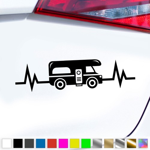 Wohnmobil herzschlag aufkleber - wohnmobil,