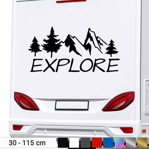Camping aufkleber erkunden - camping,