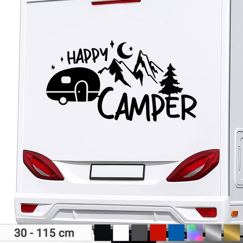 Camper aufkleber happy - camper,