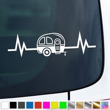 Herzschlag Wohnwagen Aufkleber